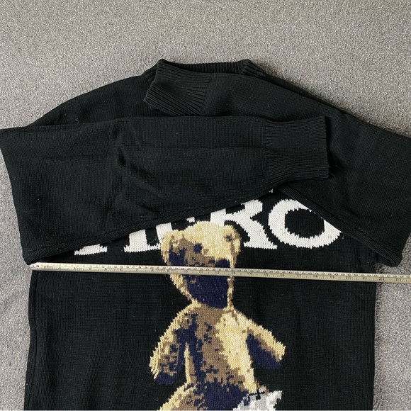 MODITEC-Anti-Hero Bear Distressed Sweater Black Women’s Size 2. - Picture 13 of 13